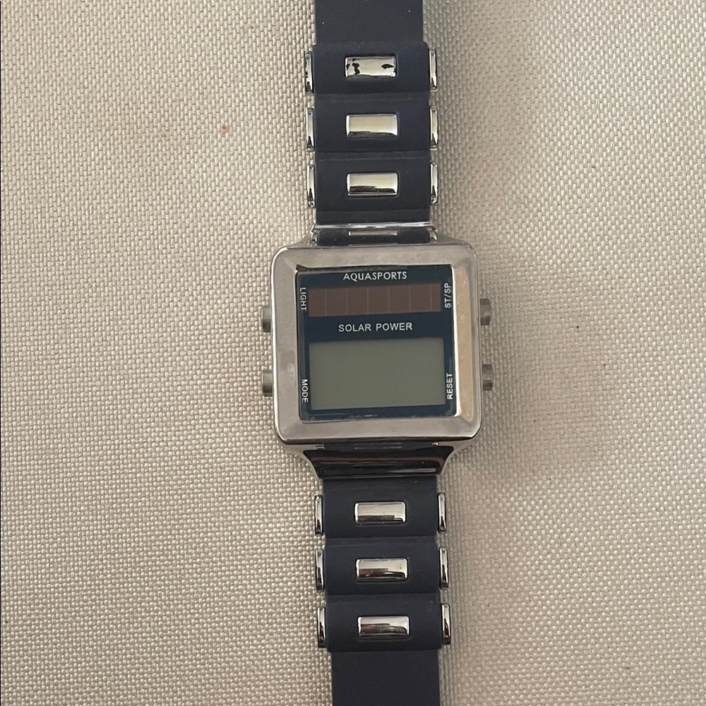 Aqua sports Solar Power Watch - Black